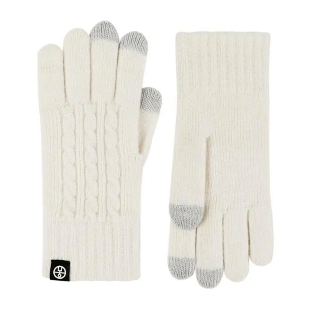 Cable Knit Touchscreen Gloves
